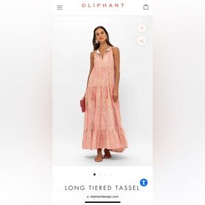 Oliphant maxi dress. See last picture for actual color!!!